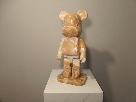 Natural Marble handicraft article - Red Dragon Jade Bear
