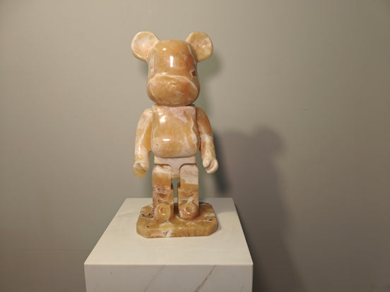 Natural Marble handicraft article - Red Dragon Jade Bear