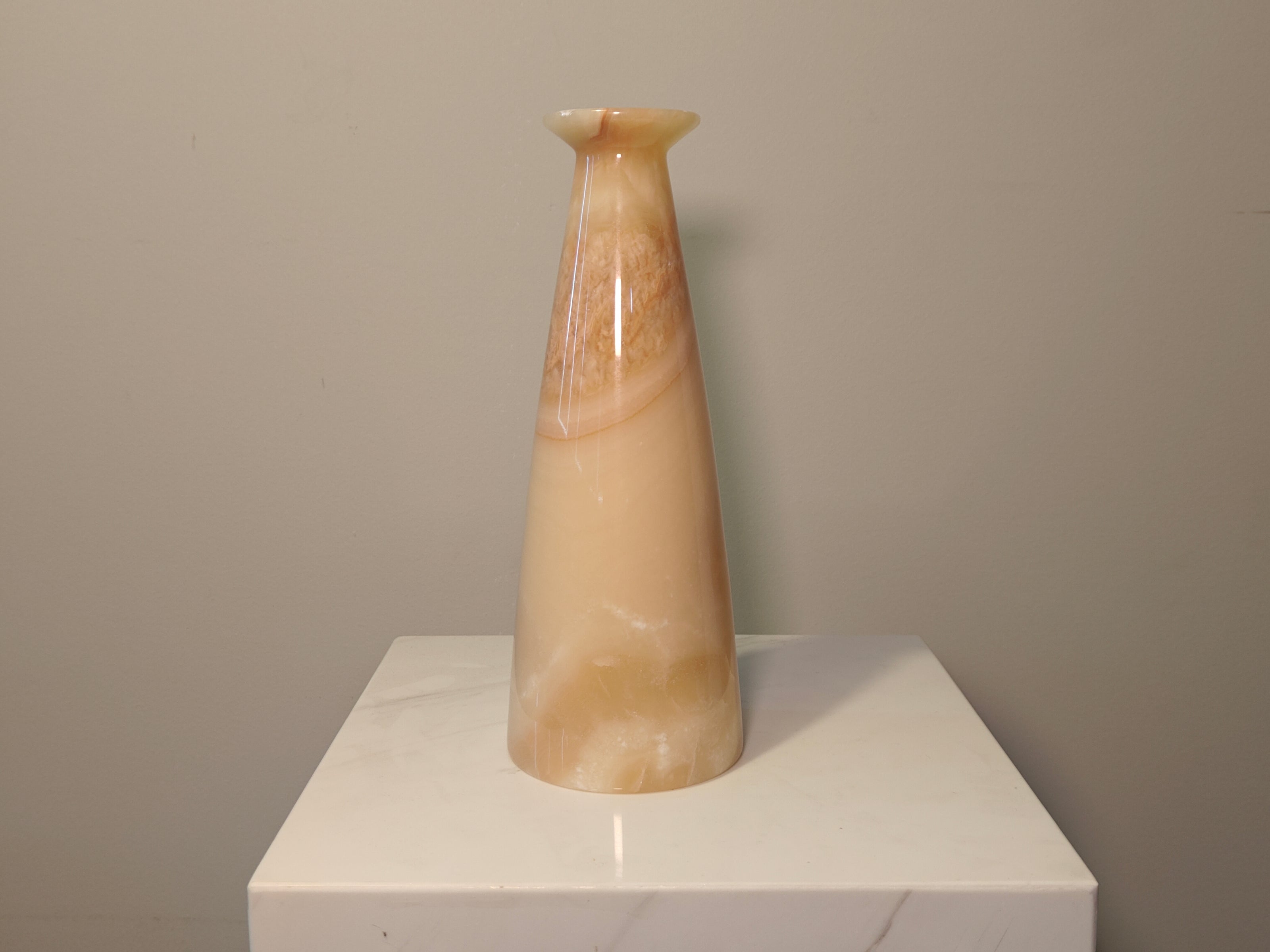 Natural Marble handicraft article - Red Dragon Jade Vase