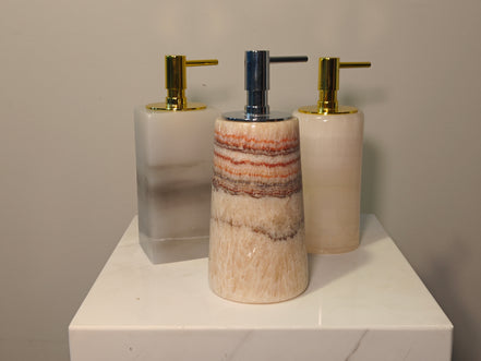 Natural Marble handicraft article - Hand Sanitizer Bottle