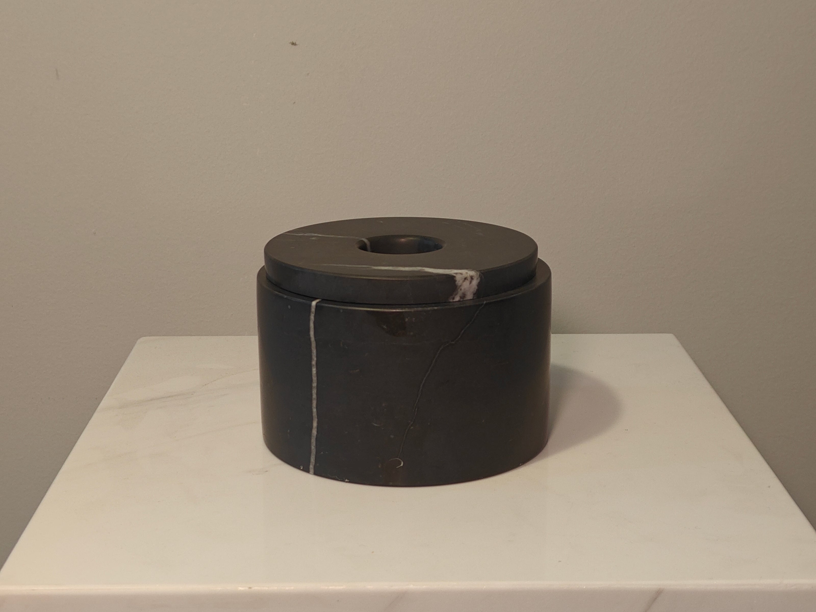Natural Marble handicraft article - Storage canister
