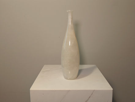 Natural Marble handicraft article - White Jade Vase
