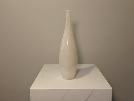 Natural Marble handicraft article - White Jade Vase
