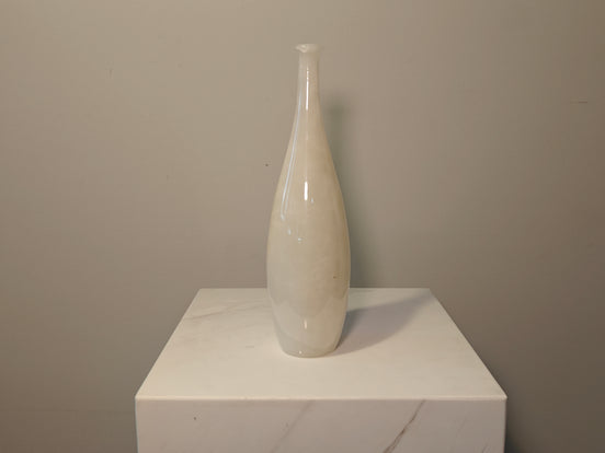 Natural Marble handicraft article - White Jade Vase