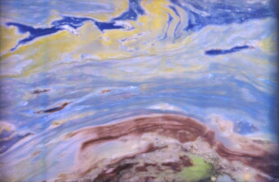Marble - Onyx - Van Gogh's Starry Night - Polished