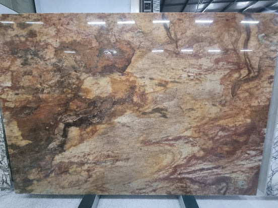 Quartzite - Onyx - Vintage Ruby  - Polished