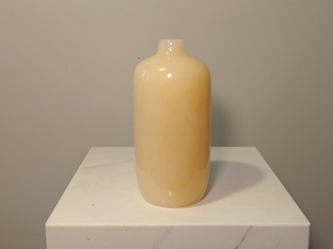 Natural Marble handicraft article - Golden jade Vase