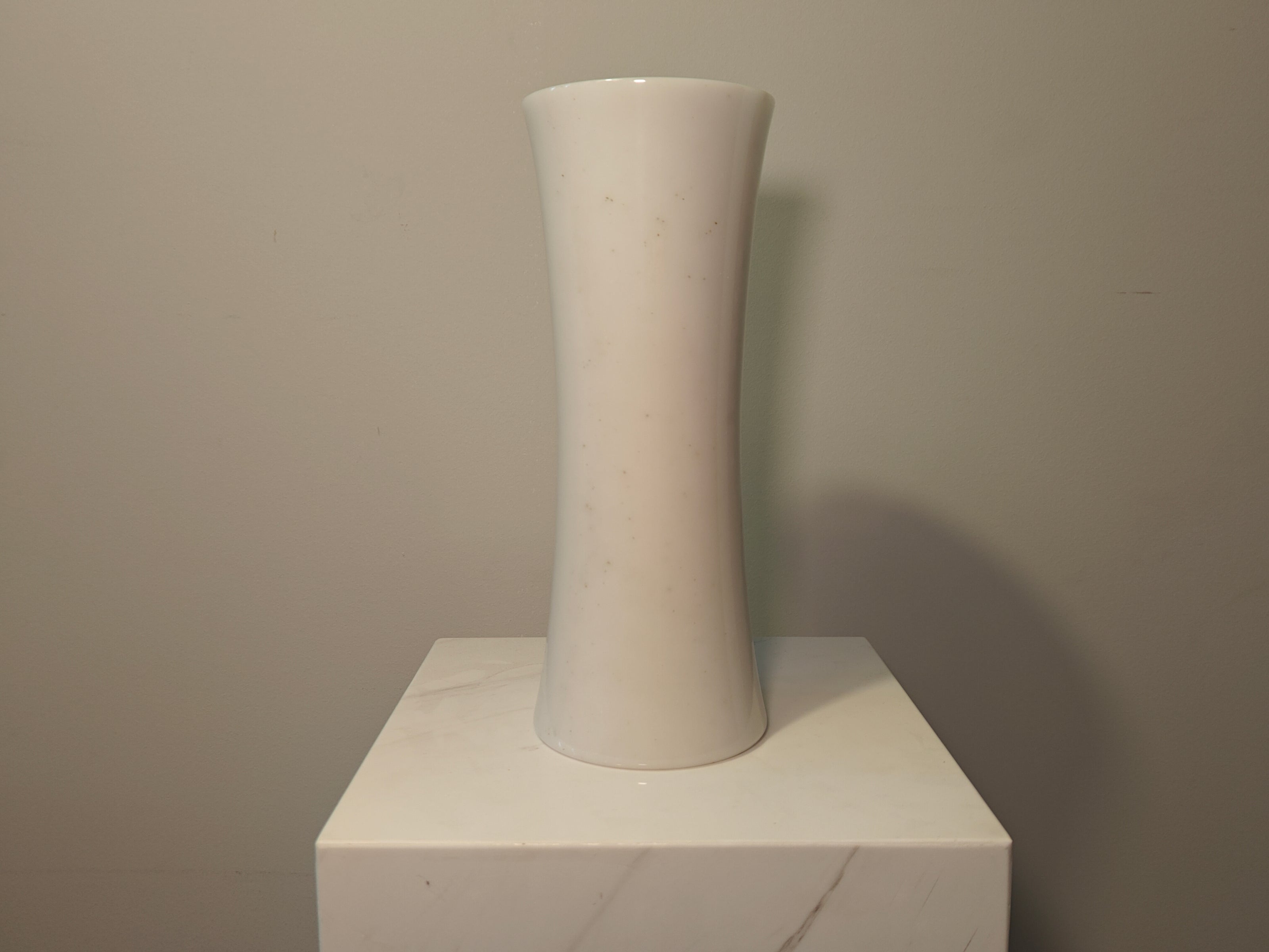 Natural Marble handicraft article - Myanmar White Jade Vase