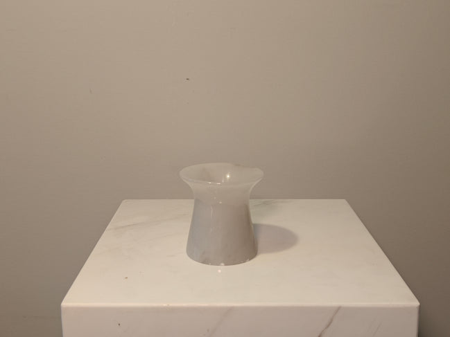 Natural Marble handicraft article - Cloudy White Jade Diffuser Mug